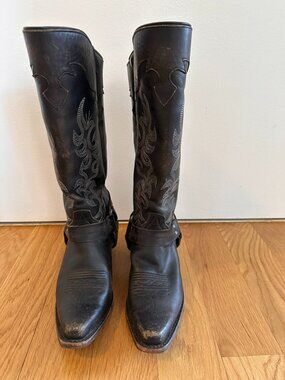 Frye harness cowboy boots